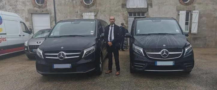 chauffeur transport vip angers van